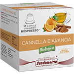 Sandemetrio Cannella e Arancia (Infuso alla frutta biologico - astuccio da 10 capsule compatibili Nespresso)